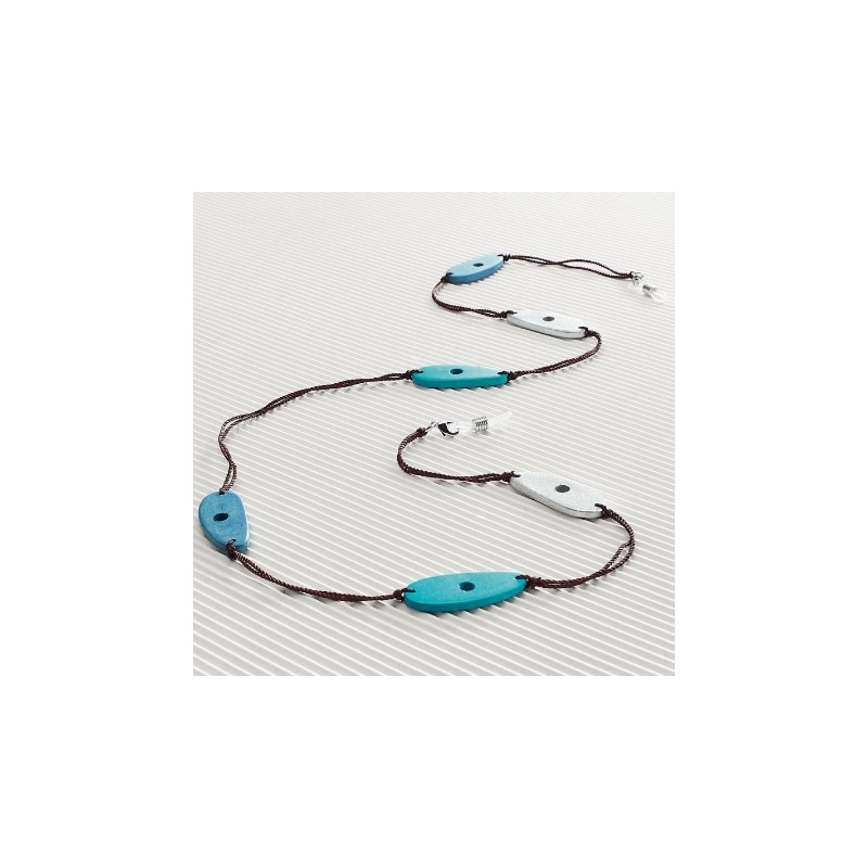 CentroStyle Catenella legno e perline...