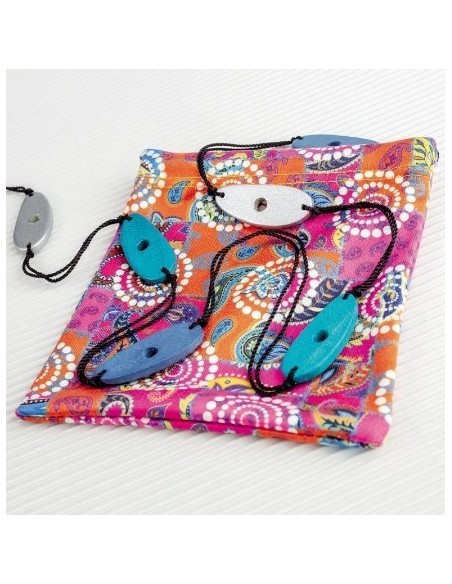 CentroStyle Catenella legno e perline 08818