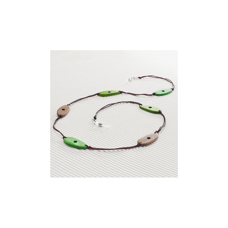 CentroStyle Catenella legno e perline...