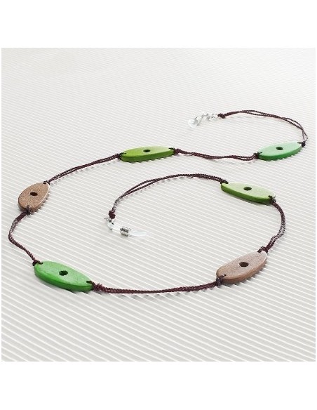 CentroStyle Catenella legno e perline 08819