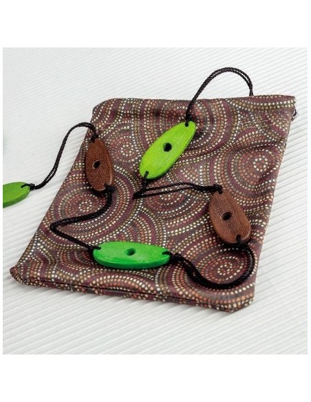 CentroStyle Catenella legno e perline 08819