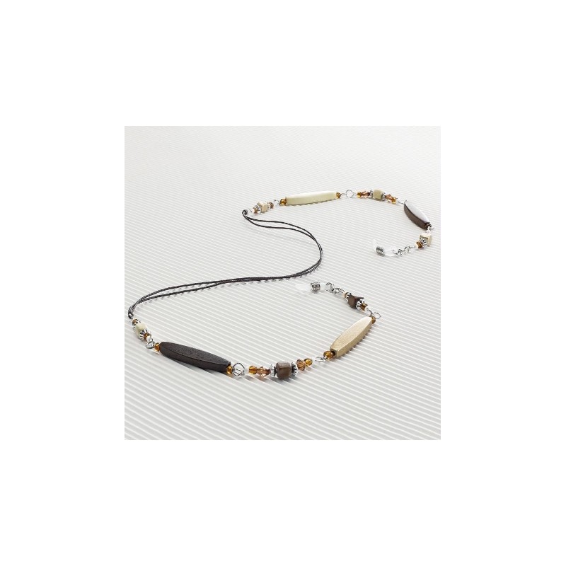 CentroStyle Catenella legno e perline...