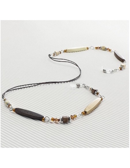 CentroStyle Catenella legno e perline 08826