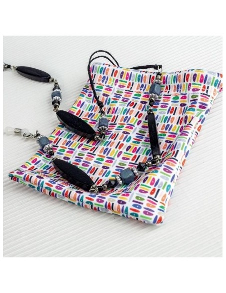 CentroStyle Catenella legno e perline 08827