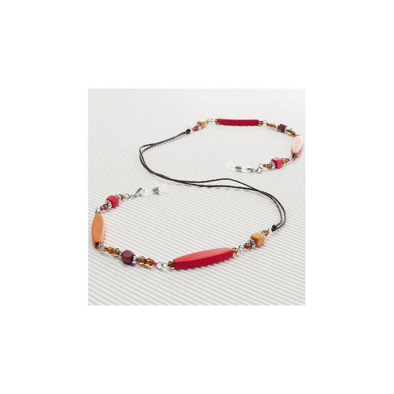 CentroStyle Catenella legno e perline...