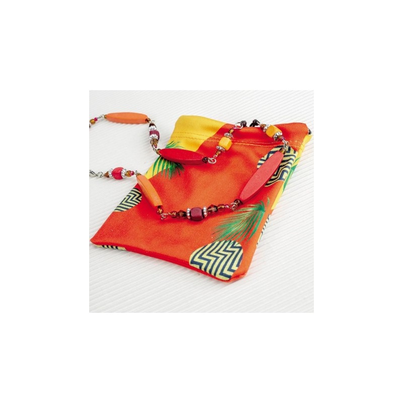 CentroStyle Catenella legno e perline...