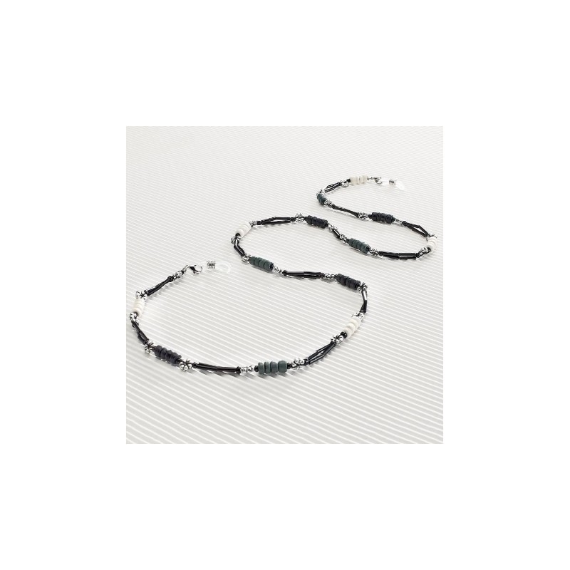 CentroStyle Catenella legno e perline...