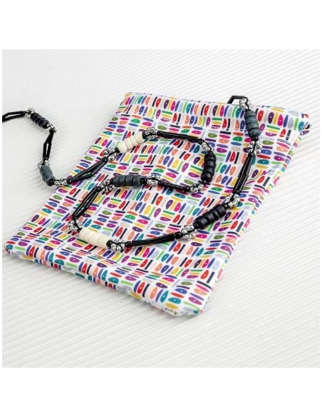 CentroStyle Catenella legno e perline 08848